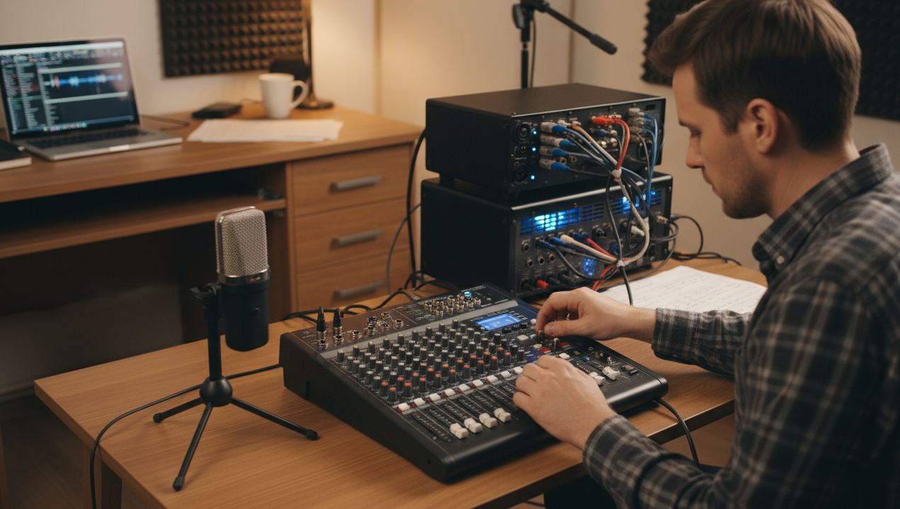 Brancher 2 ampli sur table de mixage